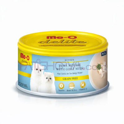 Me-O DELITE KEÇİ SÜTÜ-TON BAL.PÜRE KEDİ KON.80GR 24’LÜ Me-O Kedi Mamaları
