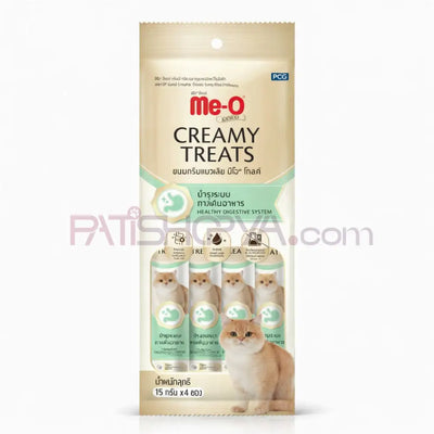 Me-O GOLD CREAMY TREATS TON BAL.İLAVE PROBİYOTİK 4X15GR 12’Lİ Me-O Kedi Mamaları