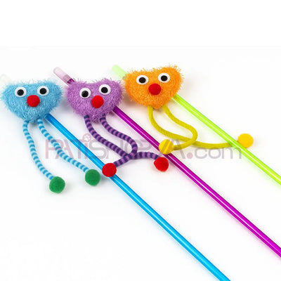 NUNBELL KEDİ OLTASI KALPLİ Kedi Olta Oyuncakları