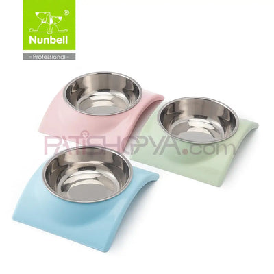 NUNBELL MELAMİN ÇELİK MAMA KABI TEKLİ Kedi ve Köpek Mama Su Kabı