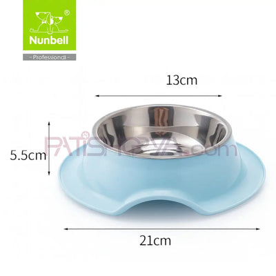 NUNBELL MELAMİN ÇELİK MAMA KABI TEKLİ Kedi ve Köpek Mama Su Kabı