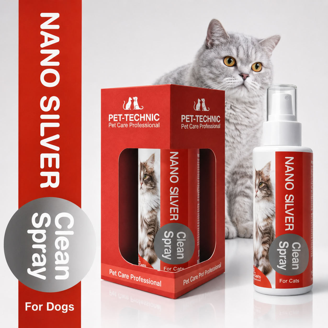 Pet-Technic Nano Silver (Temizlik,Bakım Spreyi / Arındırıcı / Yara Bakım) 100ml