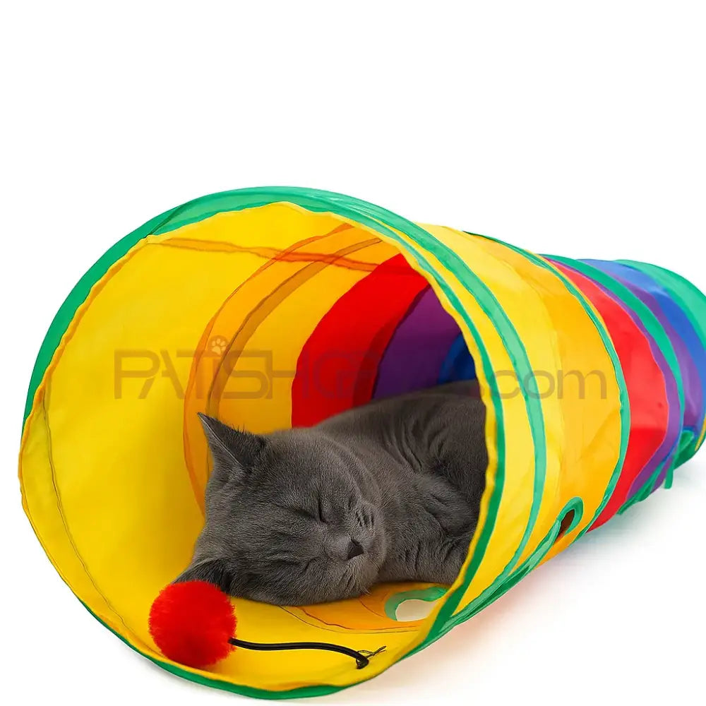 120 cm Düz Model Kedi Oyun Tüneli Kedi Oyuncakları