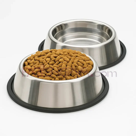 22 cm Paslanmaz Çelik Kedi Köpek Mama ve Su Kabı