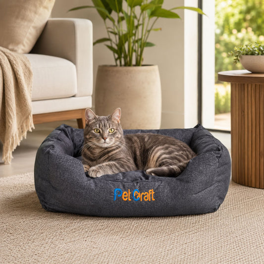 Pet Craft Evcil Hayvan Yatağı Gri 50x35
