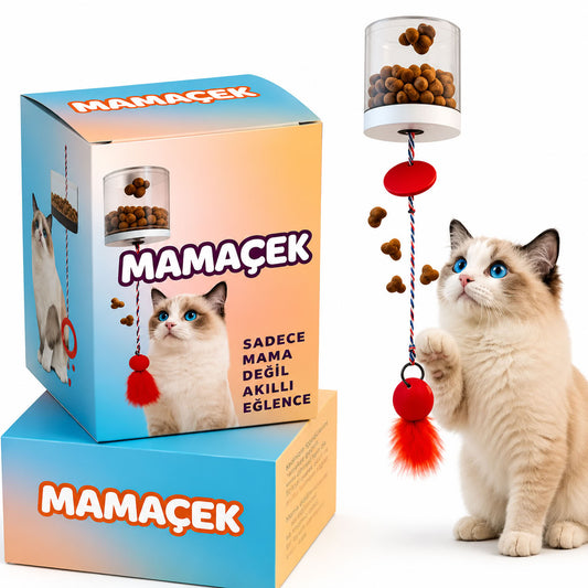 Mama Ödül Hazneli Askılı Kedi Oltası KUTULU
