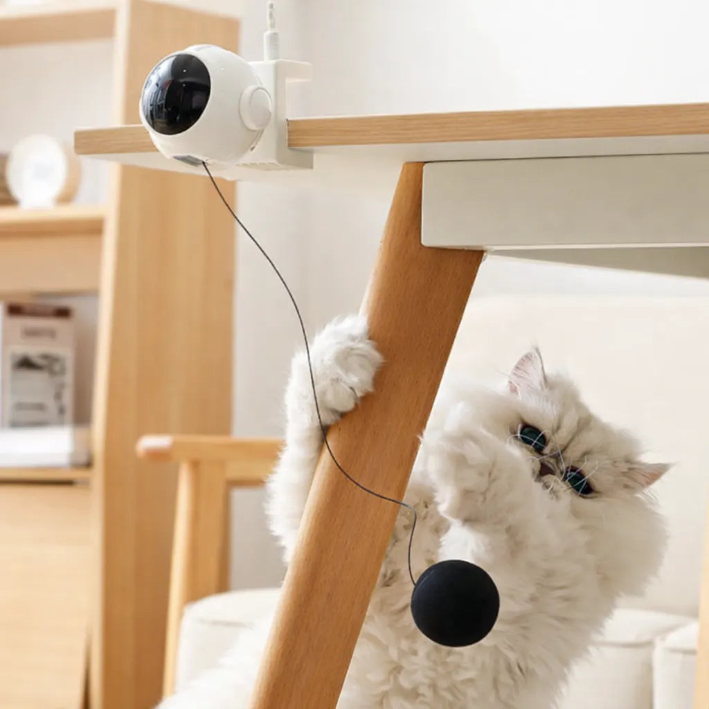 Otomatik Geri Çekilen İnteraktif Kedi Oyuncağı Pilli (Kutulu)