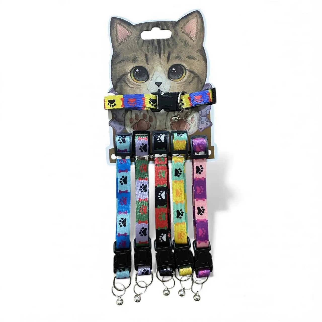 PET VOGUE Pati Desenli Kedi Boyunluk Seti 6LI