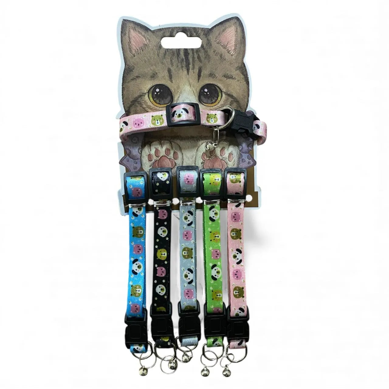 PET VOGUE Hayvan Desenli Kedi Boyunluk Seti 6LI