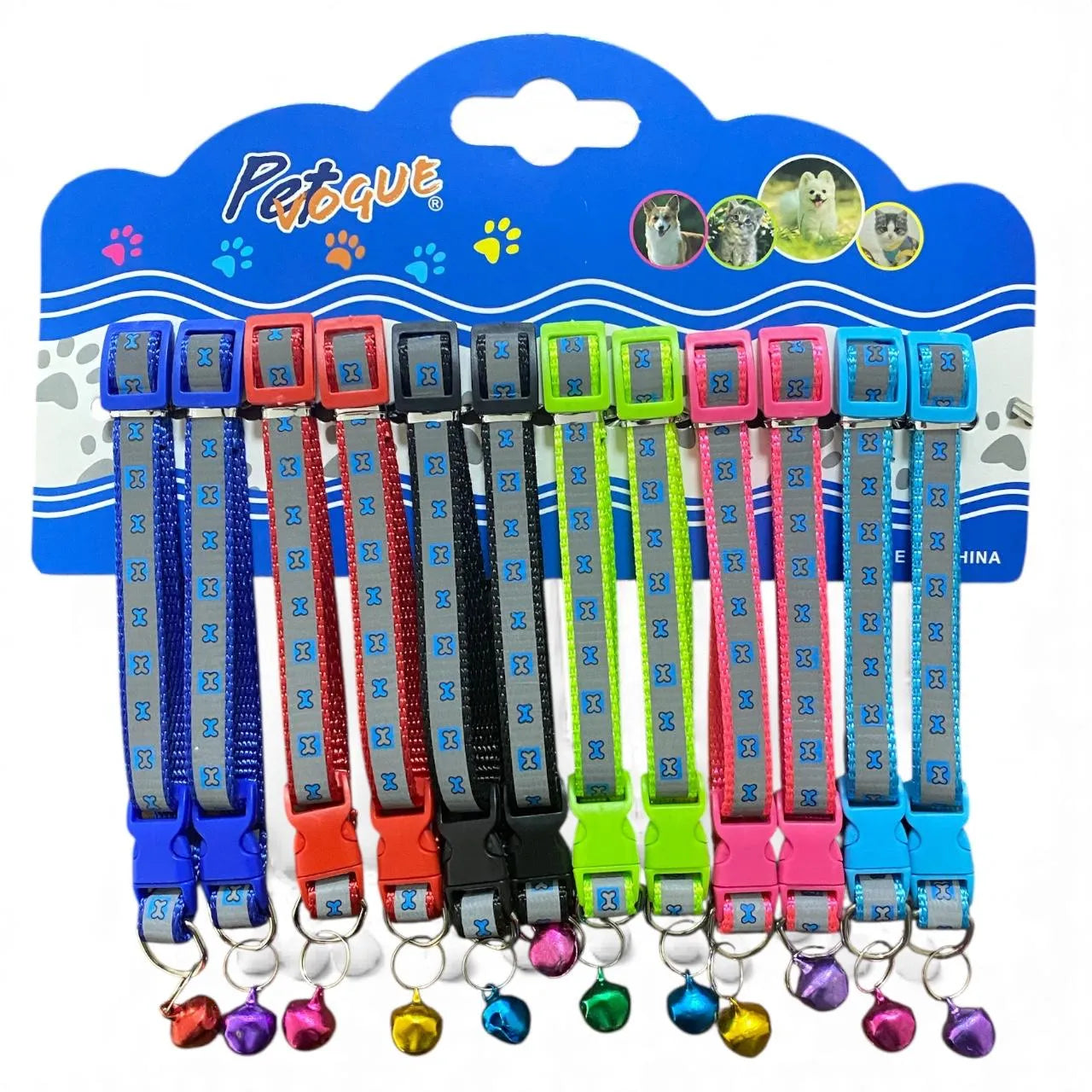 PET VOGUE Reflektörü Kedi Boyunluk Seti 12Lİ