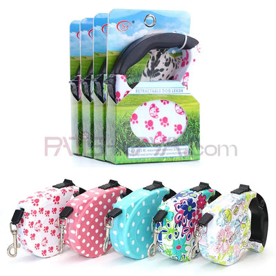 3 Metre Desenli Makaralı Gezdirme Tasması