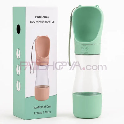 2 Bölmeli Dış Mekan Suluk 350ml + 170ml (KUTULU) Kedi ve Köpek Mama Su Kabı