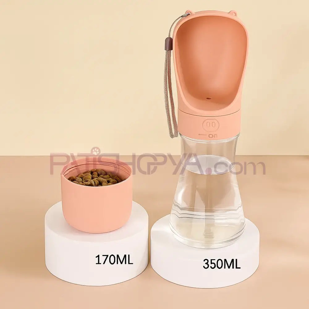 2 Bölmeli Dış Mekan Suluk 350ml + 170ml (KUTULU) Kedi ve Köpek Mama Su Kabı