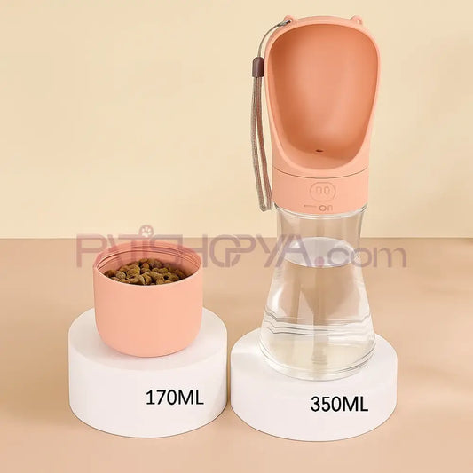 2 Bölmeli Dış Mekan Suluk 350ml + 170ml (KUTULU) Kedi ve Köpek Mama Su Kabı