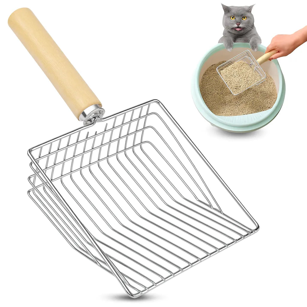 Ahşap Saplı Metal Kum Temizleme Küreği 15*15