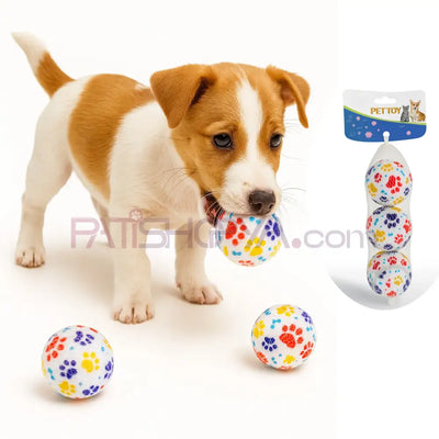 3LÜ PAKET PATİ BASKILI LUX TENNİS TOP