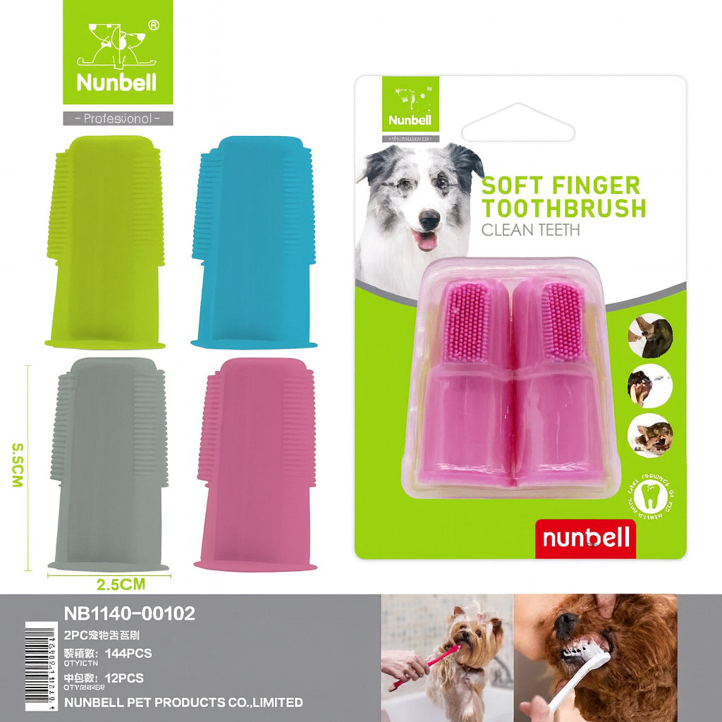 NUNBELL PARMAK DİŞ FIRÇASI 2'Lİ