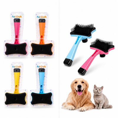 PetCraft Basmalı Kedi Köpek Tarağı (Karton Askılı)