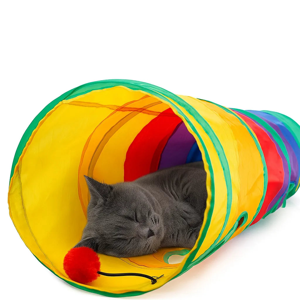 120 cm Düz Model Kedi Oyun Tüneli