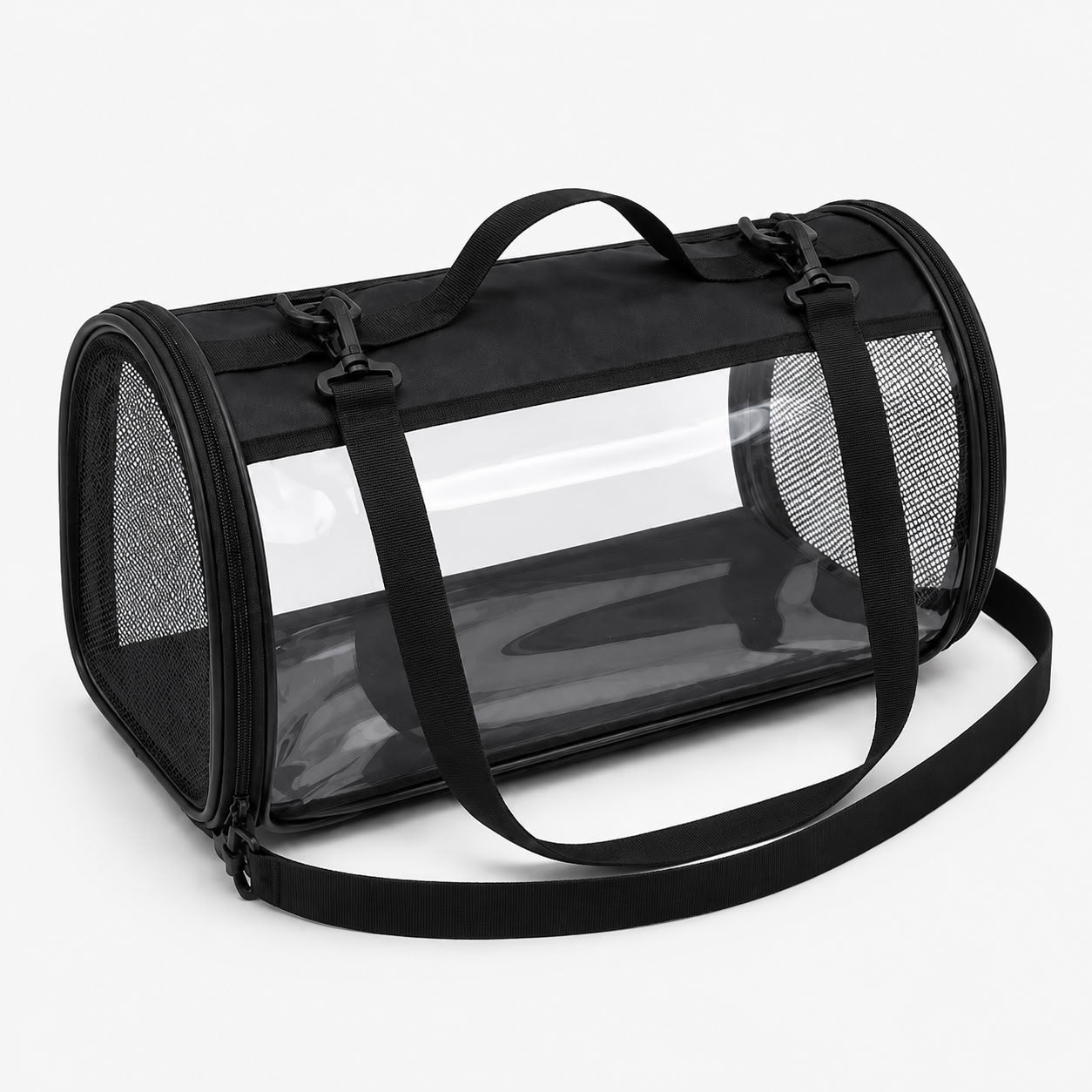 Gri Flybag Şeffaf Çanta (Ahşap Taban)