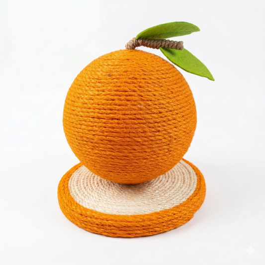 Hasır İp Portakal Kedi Tırmalama Tahtası 18x18 CM (İTHAL)