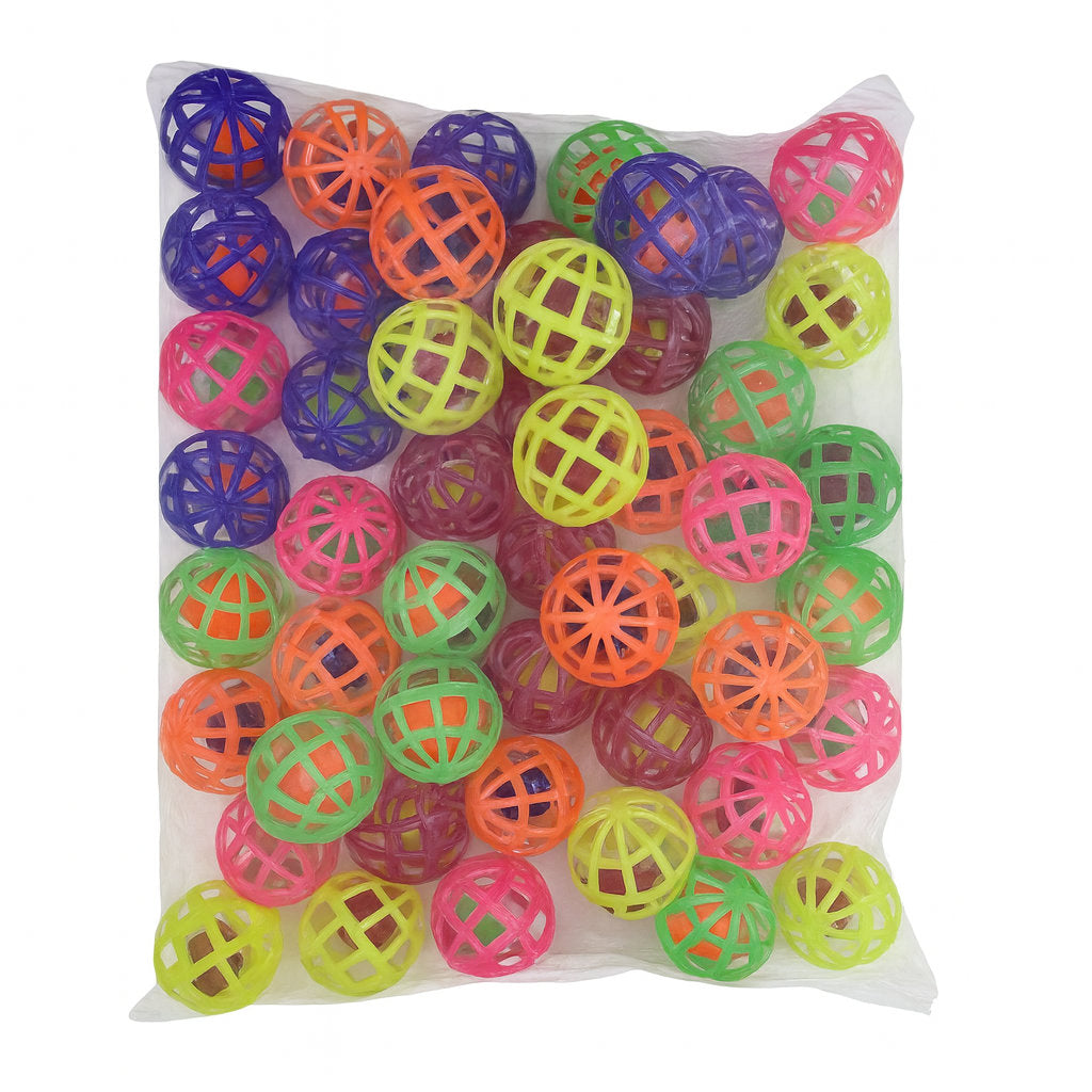 KEDİ OYUN TOPU ÇINGIRAKLI KAFES DESEN 50'Lİ