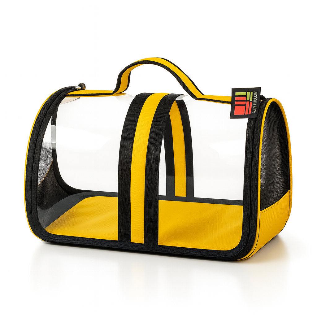 BACCO MİLANO ŞEFFAF ÇANTA SARI 44x28x28 cm