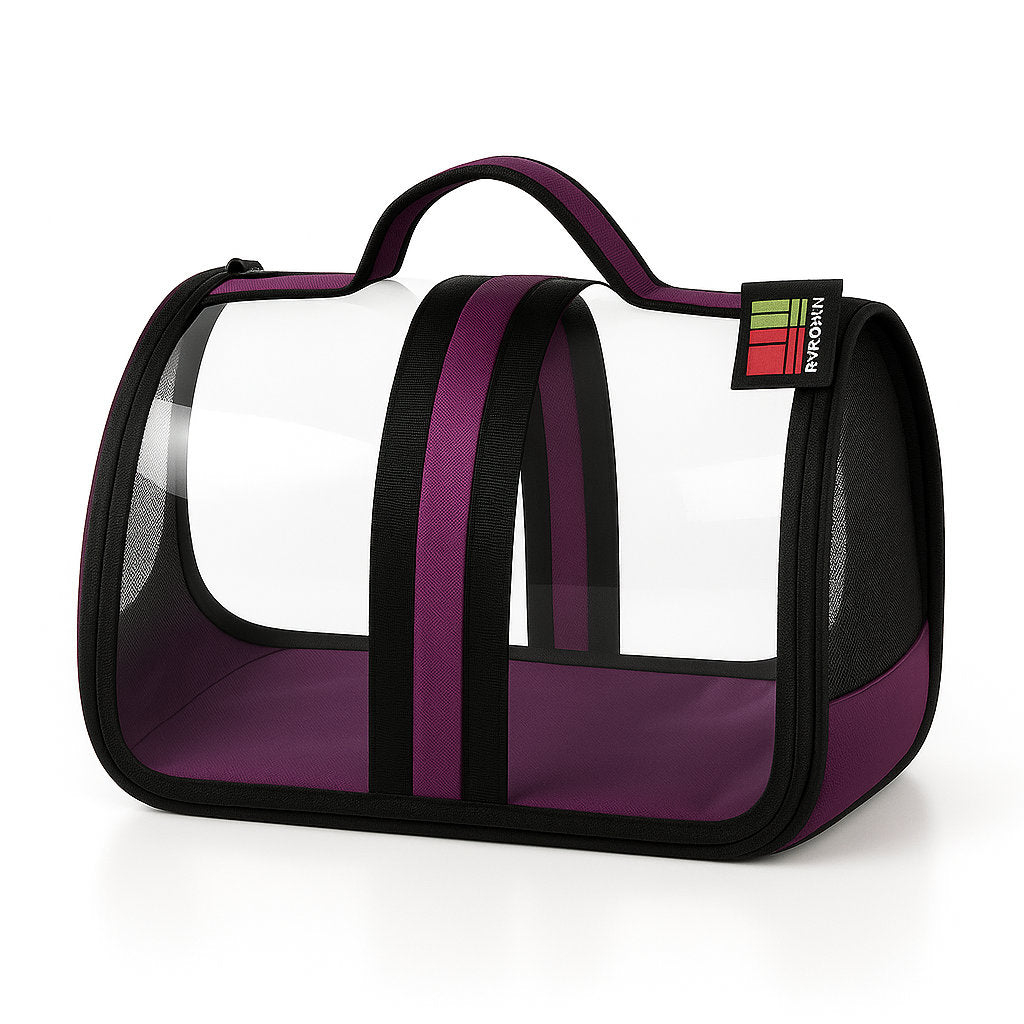 BACCO MİLANO ŞEFFAF ÇANTA MOR 44x28x28 cm