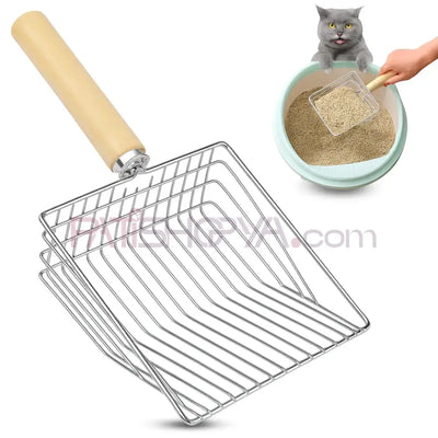 Ahşap Saplı Metal Kum Temizleme Küreği 15*15