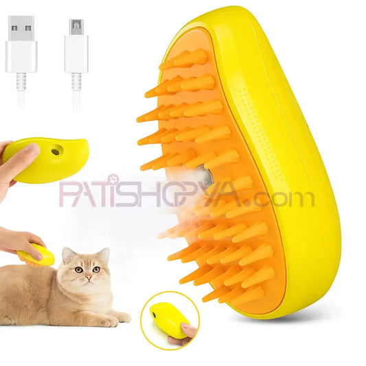 Buharlı Kedi Köpek Fırçası (KUTULU) Kedi ve Köpek Tarak Fırçalar