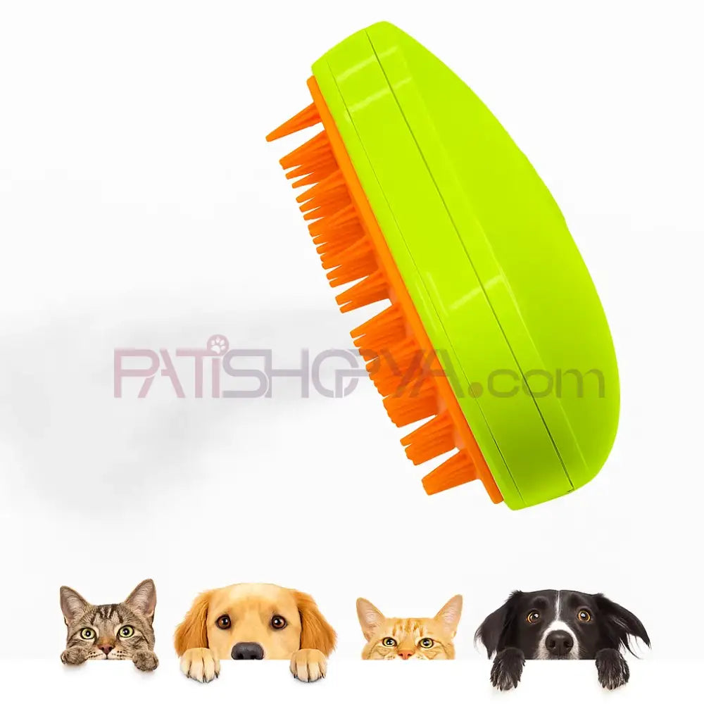 Buharlı Kedi Köpek Fırçası (KUTULU) Kedi ve Köpek Tarak Fırçalar