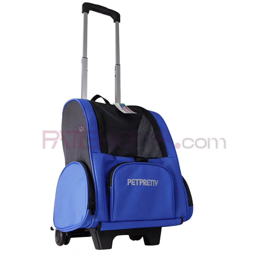 ÇEKÇEKLİ SIRT ÇANTASI MAVİ 32X28X46CM Kedi ve Köpek Taşıma Çantası