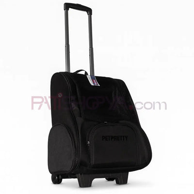 ÇEKÇEKLİ SIRT ÇANTASI SİYAH 32X28X46CM