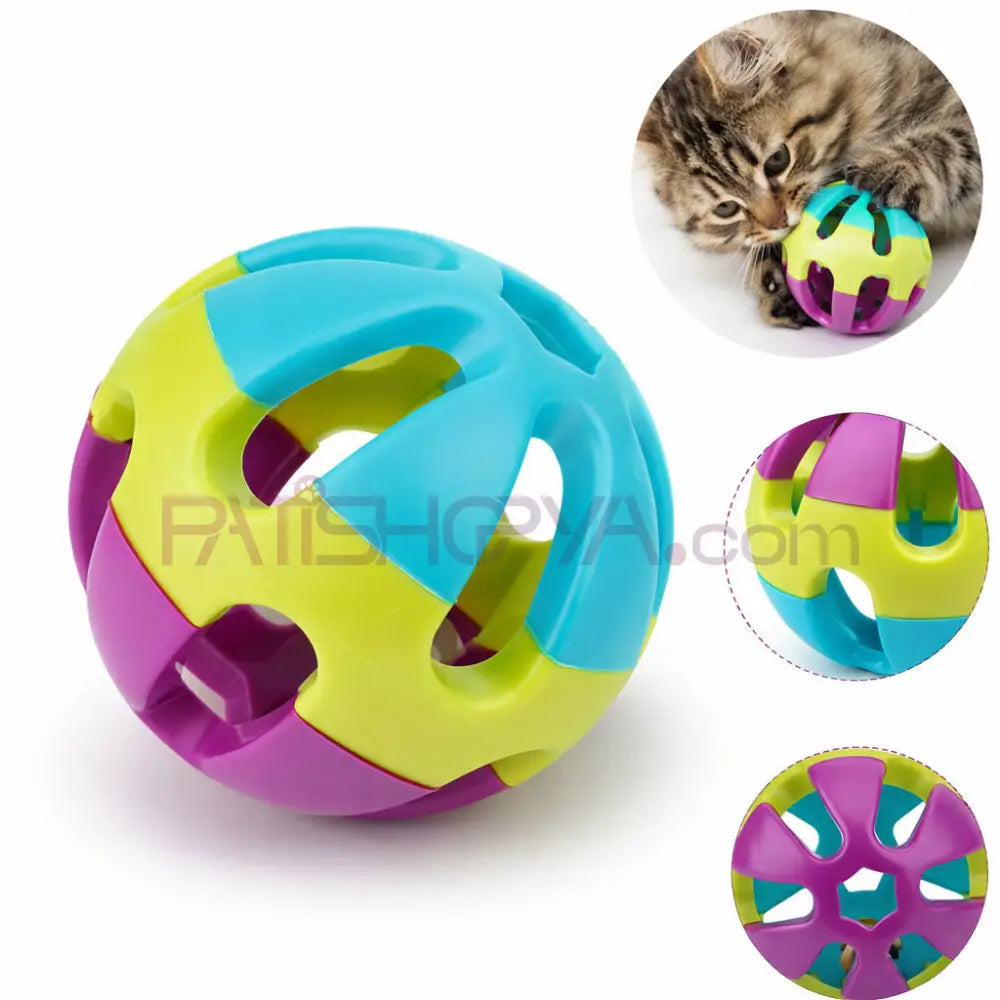 Çıngıraklı Top Kedi Oyuncağı (Karton Askılı) Kedi Oyuncakları