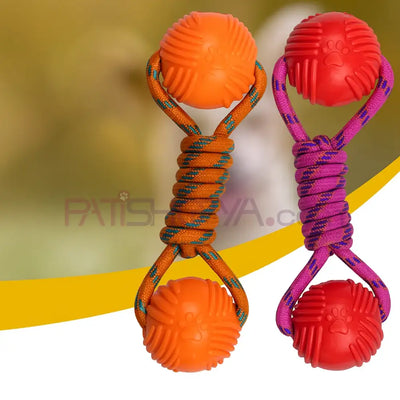 Dumbell Model Halatlı Köpek ısırma Oyuncağı