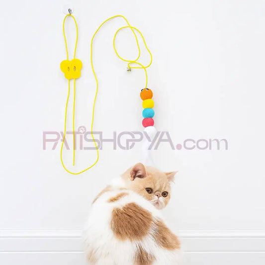 ELASTİK KENDİNDEN YAPIŞKANLI KEDİ OYUN OLTASI Kedi Oyuncakları