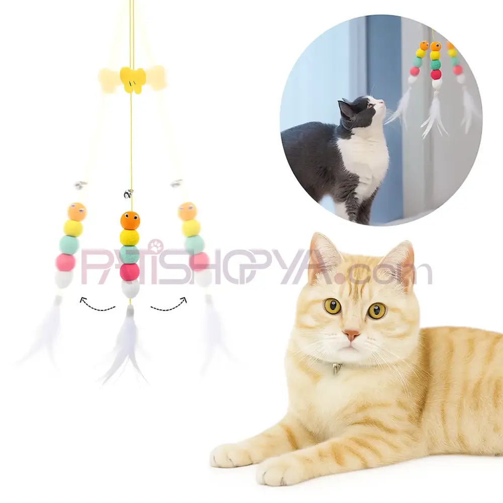 ELASTİK KENDİNDEN YAPIŞKANLI KEDİ OYUN OLTASI Kedi Oyuncakları