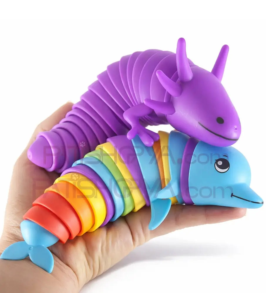 Esnek Bağlantılı Renkli Balina Oyuncak (Poşetli) Kedi Oyuncakları