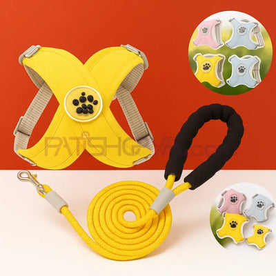 Evcil Hayvan Göğüs Tasması + Gezdirme Halatı