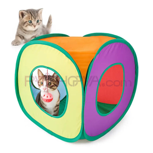 Kare Model Kedi Oyun Tüneli Kedi Oyuncakları