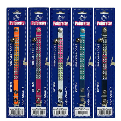 KEDİ BOYUN TAŞLI TASMA 12Lİ