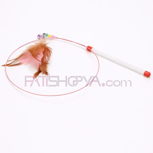 Kedi Tüylü Oyun Oltası 90 CM Kedi Oyuncakları