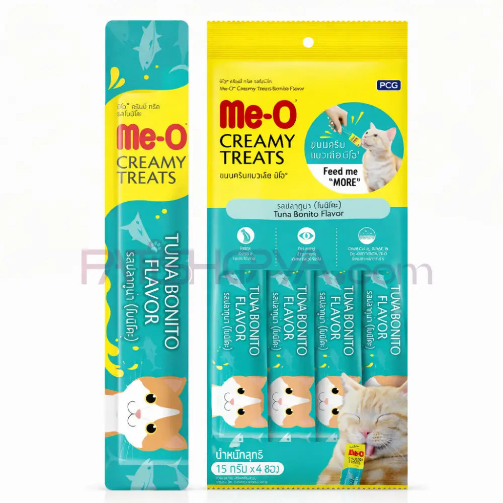 Me-O CREAMY KUR.TON BALIĞI KEDİ ÖDÜL 4X15GR 12’Lİ Me-O Kedi Mamaları
