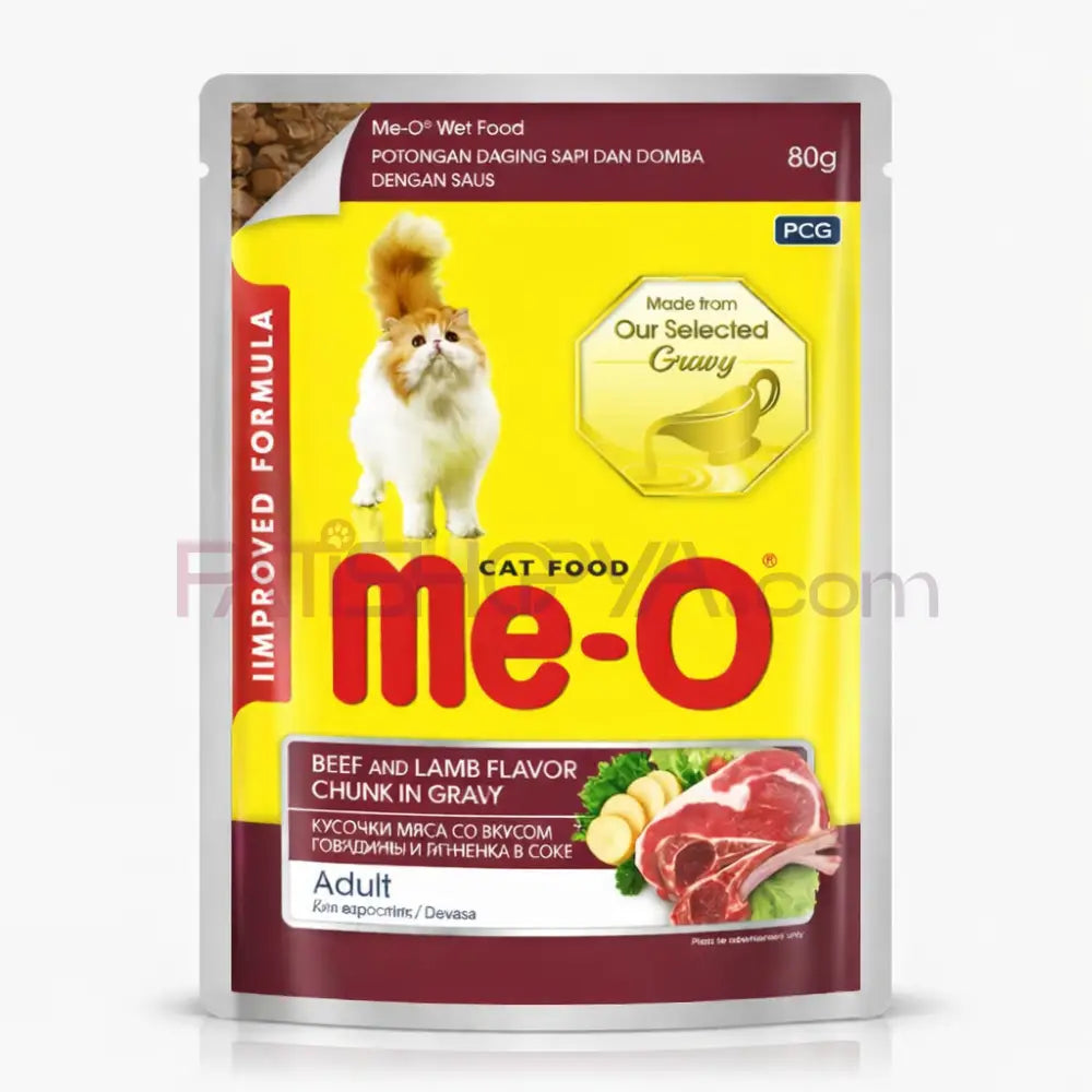 Me-O DANA&KUZU ETİ KEDİ YAŞMAMA 80GR 12’Lİ Me-O Kedi Mamaları