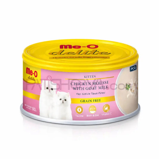 Me-O DELITE KEÇİ SÜTÜ-TAVUK PÜRE KEDİ KON.80GR 24’LÜ Me-O Kedi Mamaları