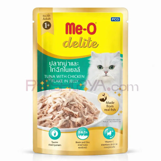 Me-O DELITE TAVUK&TON JÖLELİ KEDİ YAŞMAMA 70GR 12’Lİ Me-O Kedi Mamaları