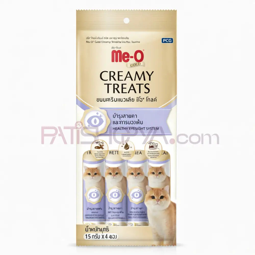 Me-O GOLD CREAMY TREATS TON BALIĞI İLAVE TAURIN 4X15GR 12’Lİ Me-O Kedi Mamaları