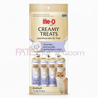 Me-O GOLD CREAMY TREATS TON BALIĞI İLAVE TAURIN 4X15GR 12’Lİ Me-O Kedi Mamaları
