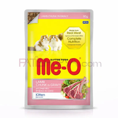 Me-O KUZU ETLİ YAVRU KEDİ YAŞMAMA 80GR 12’Lİ Me-O Kedi Mamaları