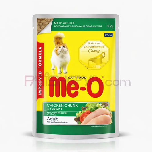 Me-O TAVUKLU KEDİ YAŞMAMA 80GR 12’Lİ Me-O Kedi Mamaları